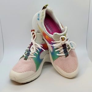 Skechers Solei Rainbow Grooves platform sneakers